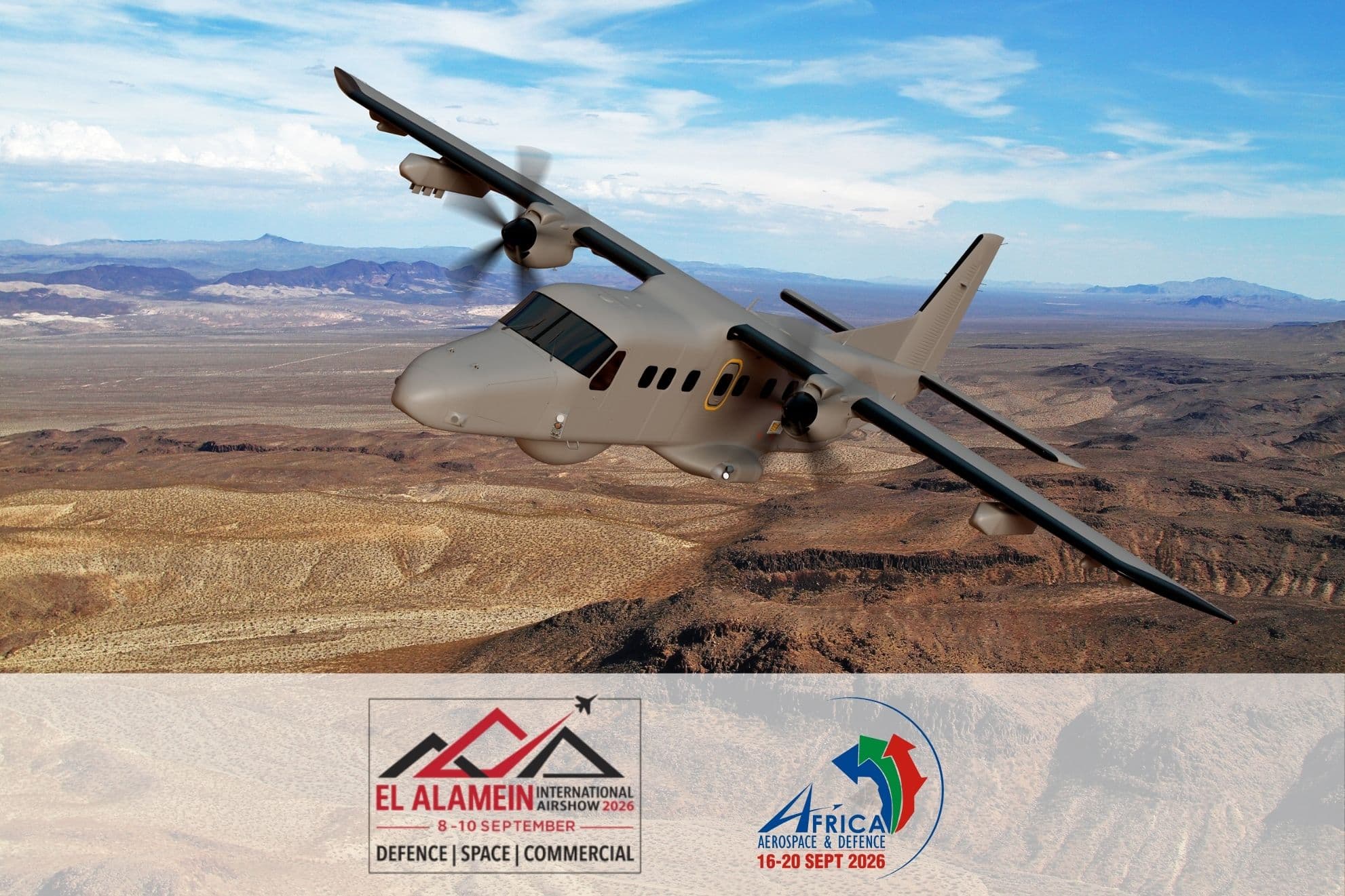 Do228 NXT makes its African debut at El Alamein Airshow in Egypt and AAD 2026 in South Africa